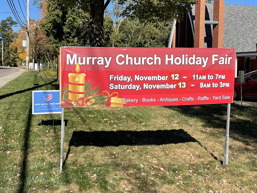 MUU Holiday Fair Sign 2021